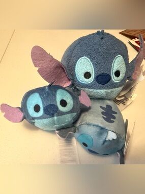 Disney Stitch Plush Tsum-Tsum Set of 3